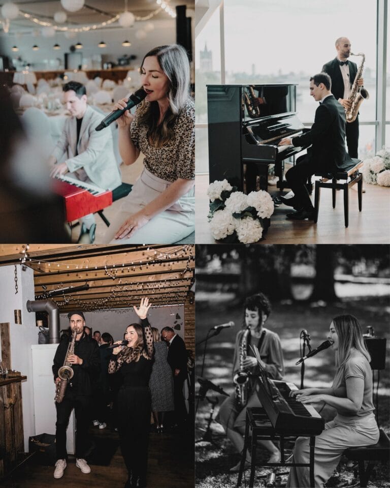 Klang Salon Duo Künstler:innen Collage