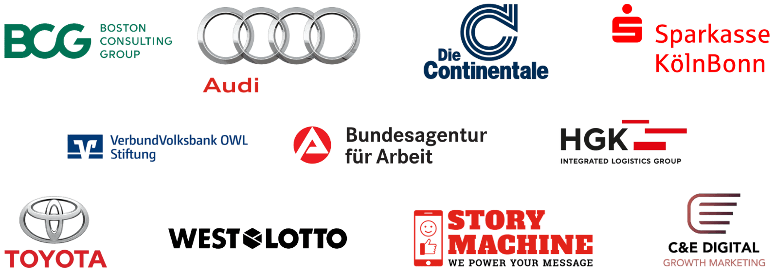 Firmenkunden von Klang Salon – Logos und Referenzen